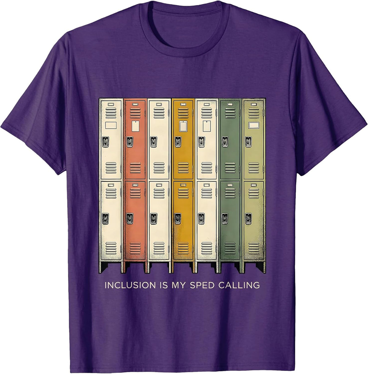 Men's Inclusion Is My SPED Calling Special Education Teacher T-Shirt - Purple