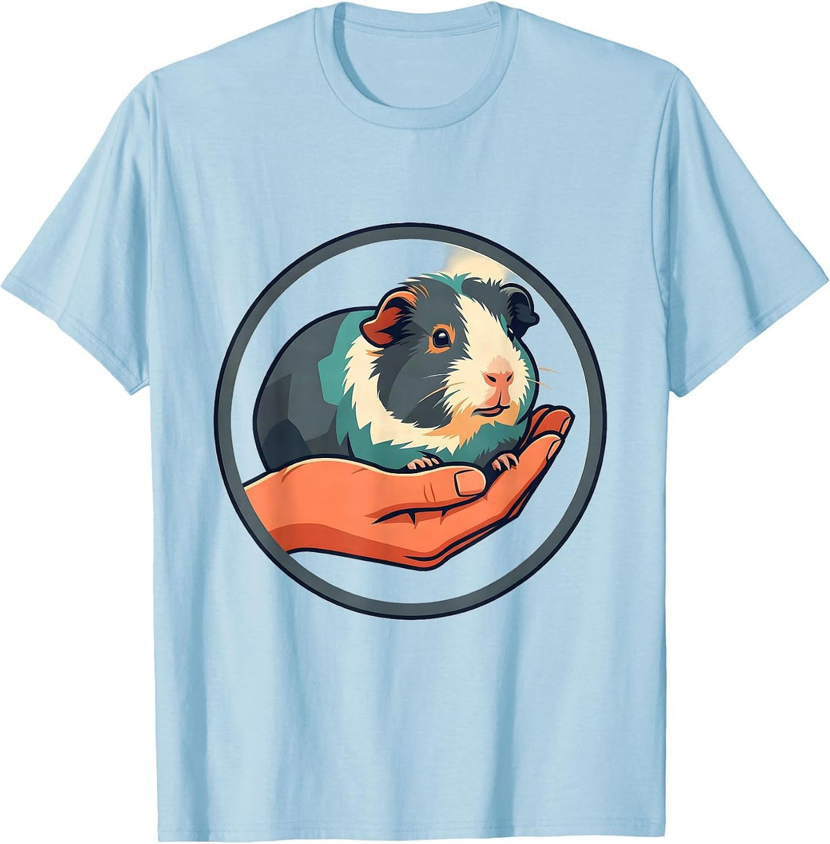 Men's Guinea Pig Lover Cute Pet Owner Humor T-Shirt - Baby Blue