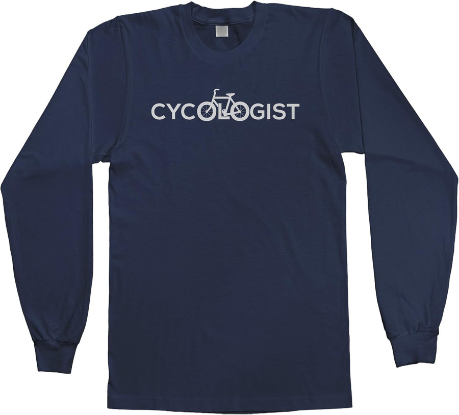 Threadrock Men's Cycologist Long Sleeve T-Shirt - Navy