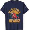 Off with Their Heads Crawfish Boil Seafood Festival Cajun T-Shirt - Navy Blue