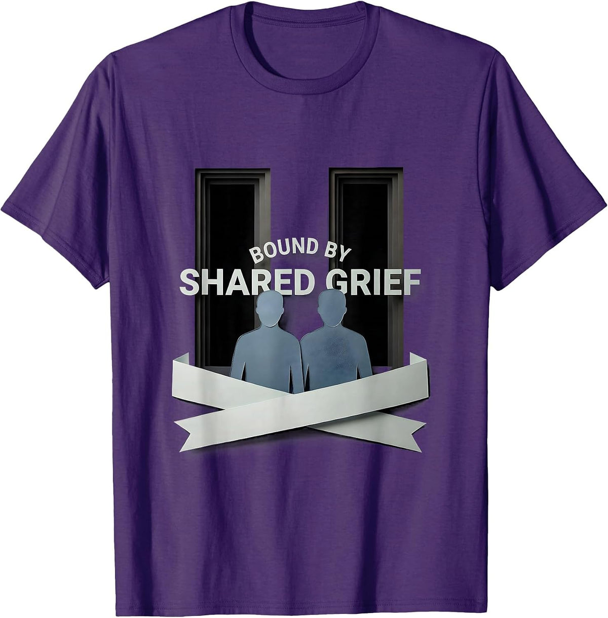 Bound by Shared Grief September 11 Memorial Design T-Shirt - Purple