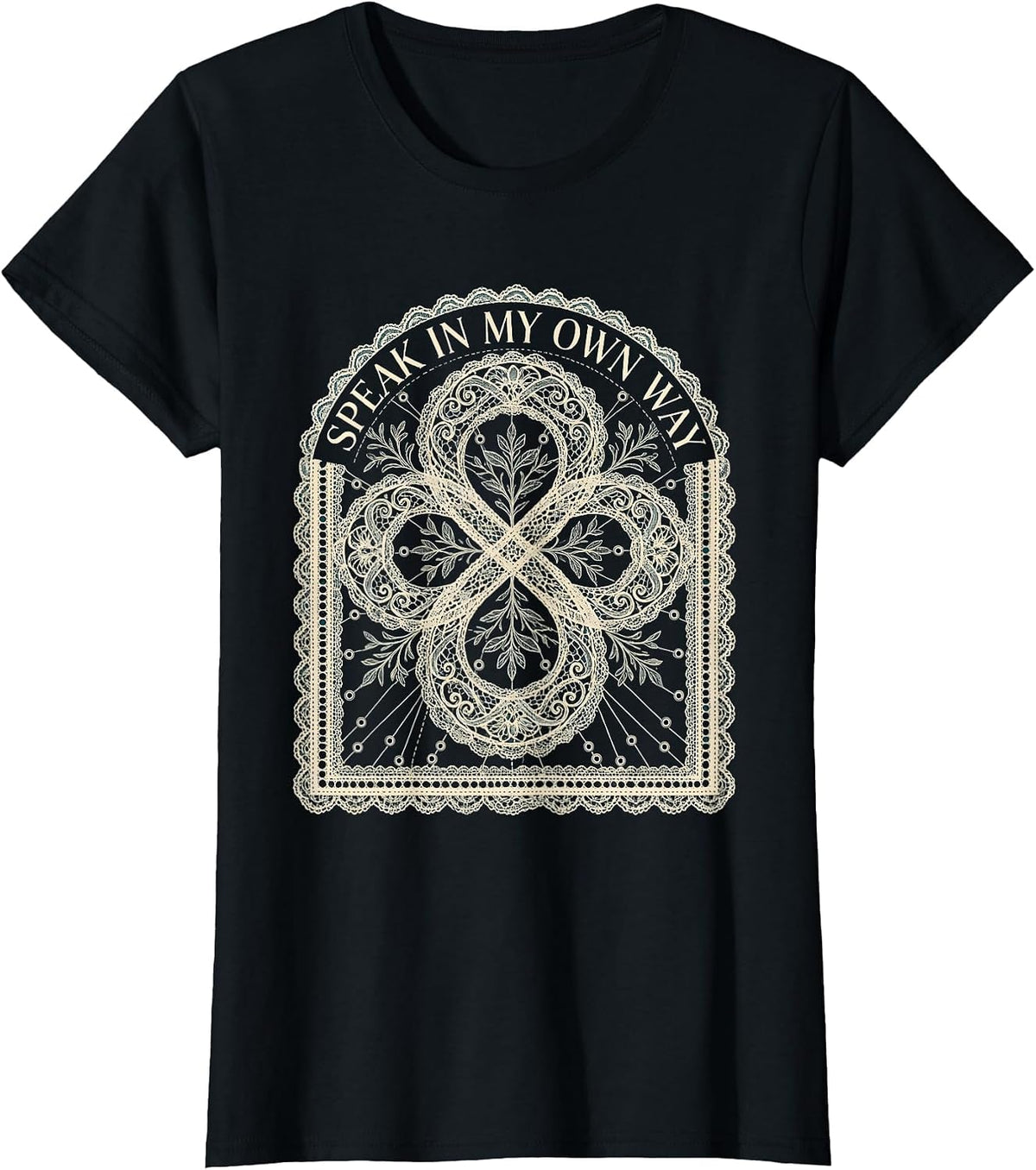 Women's Speak In My Own Way Autism Awareness Design T-Shirt - Black
