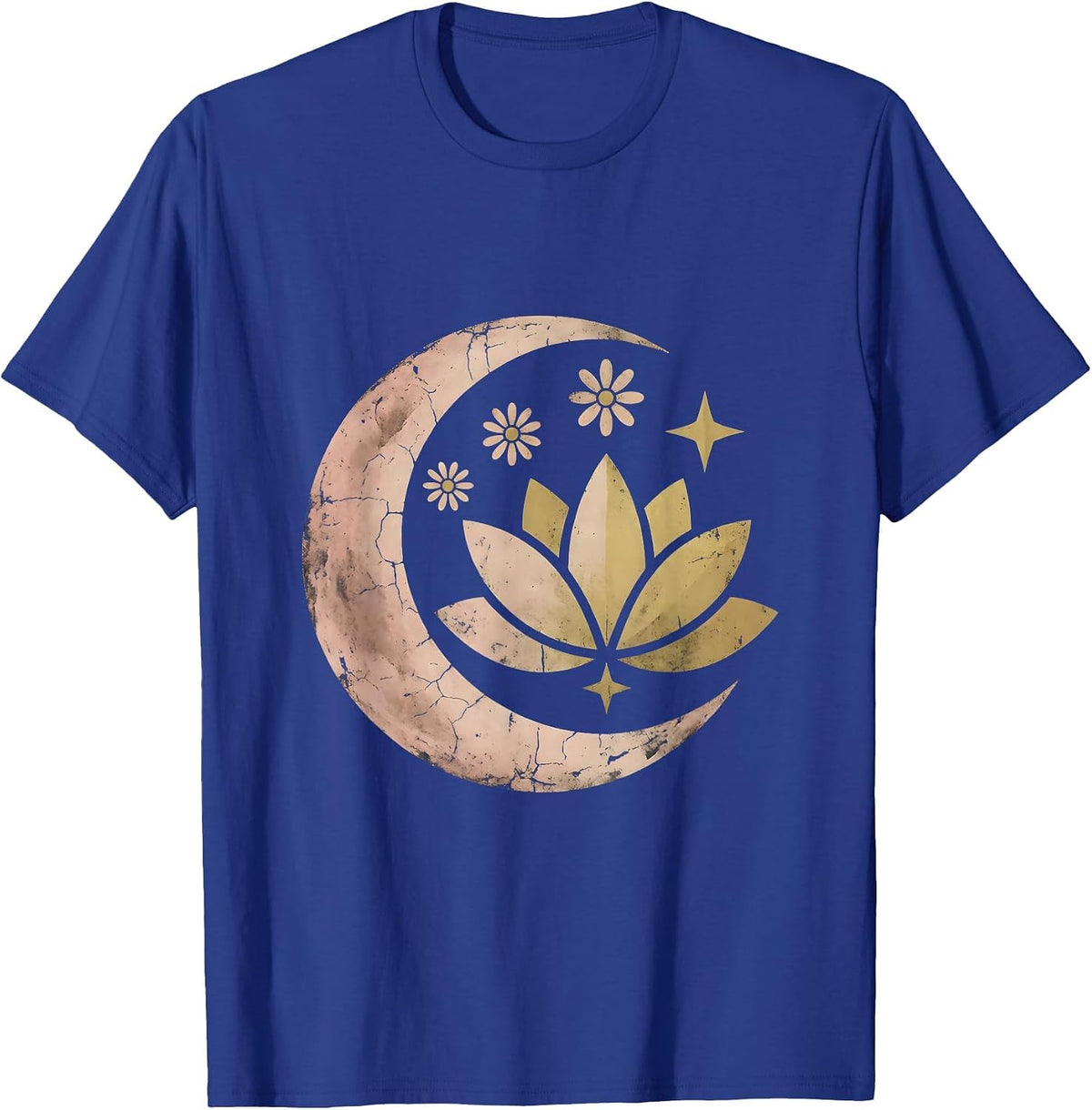 Men's Autism Awareness Lotus Flower Unfolding Art T-Shirt - Royal Blue