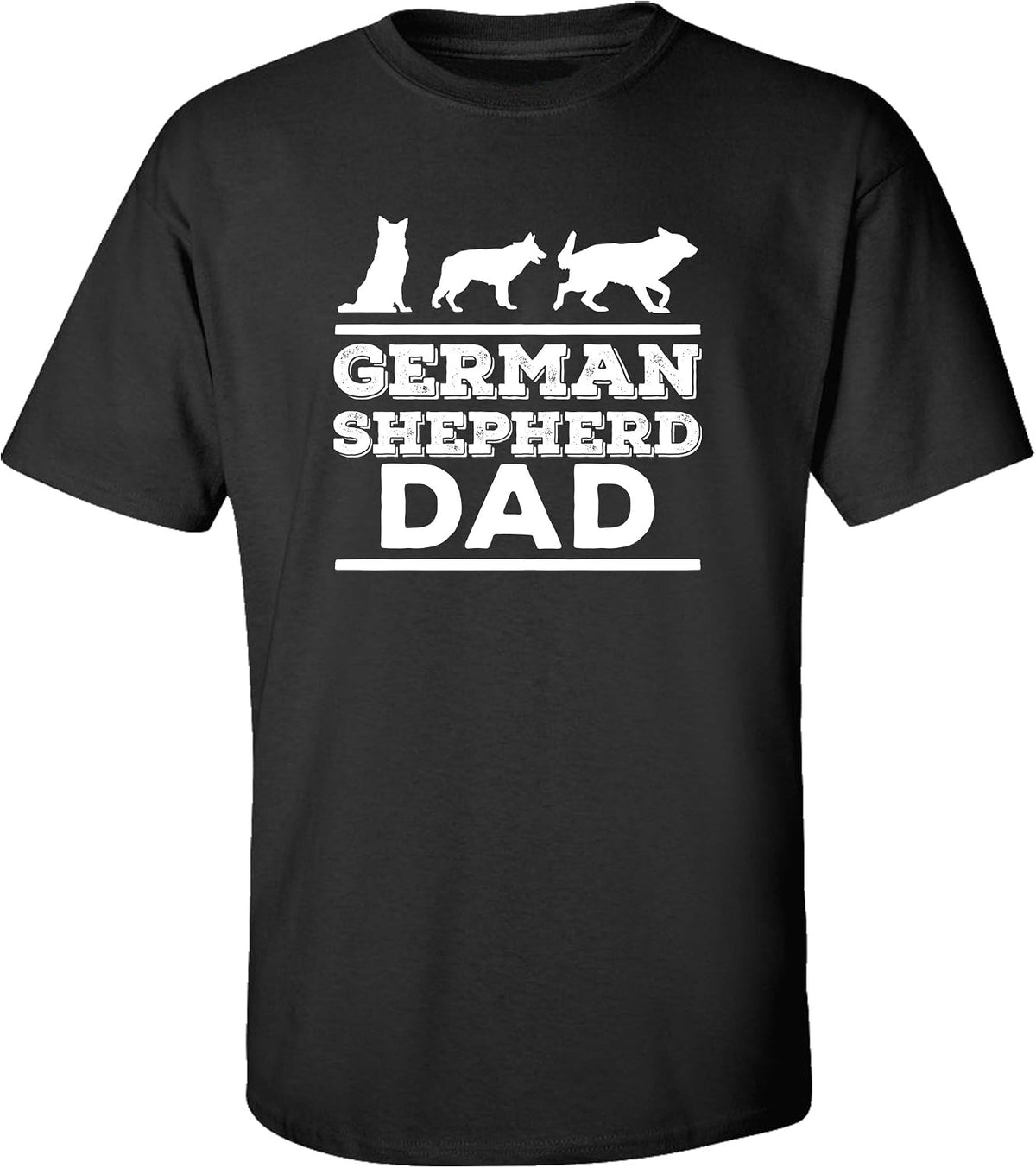 Trenz Shirt Co. German Shepherd Dad Dog Tee - Black