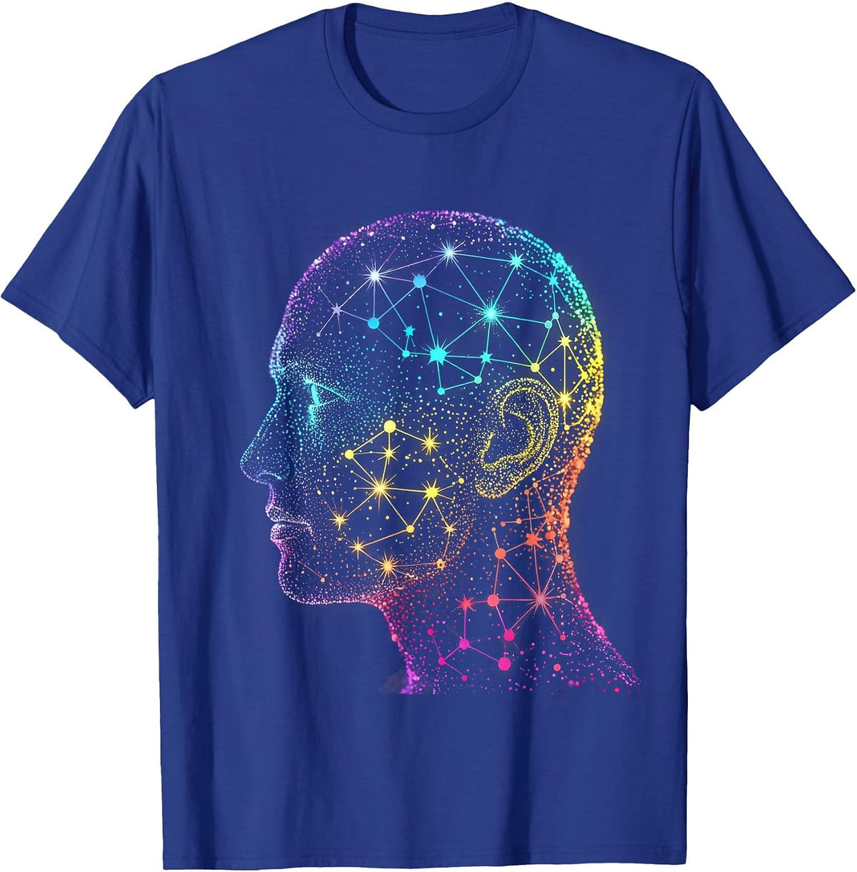 Autism Constellation Mind Star Map Illustration T-Shirt - Royal Blue