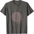 Bachelorette Disco Ball Dance Floor Graphic T-Shirt - Asphalt Grey