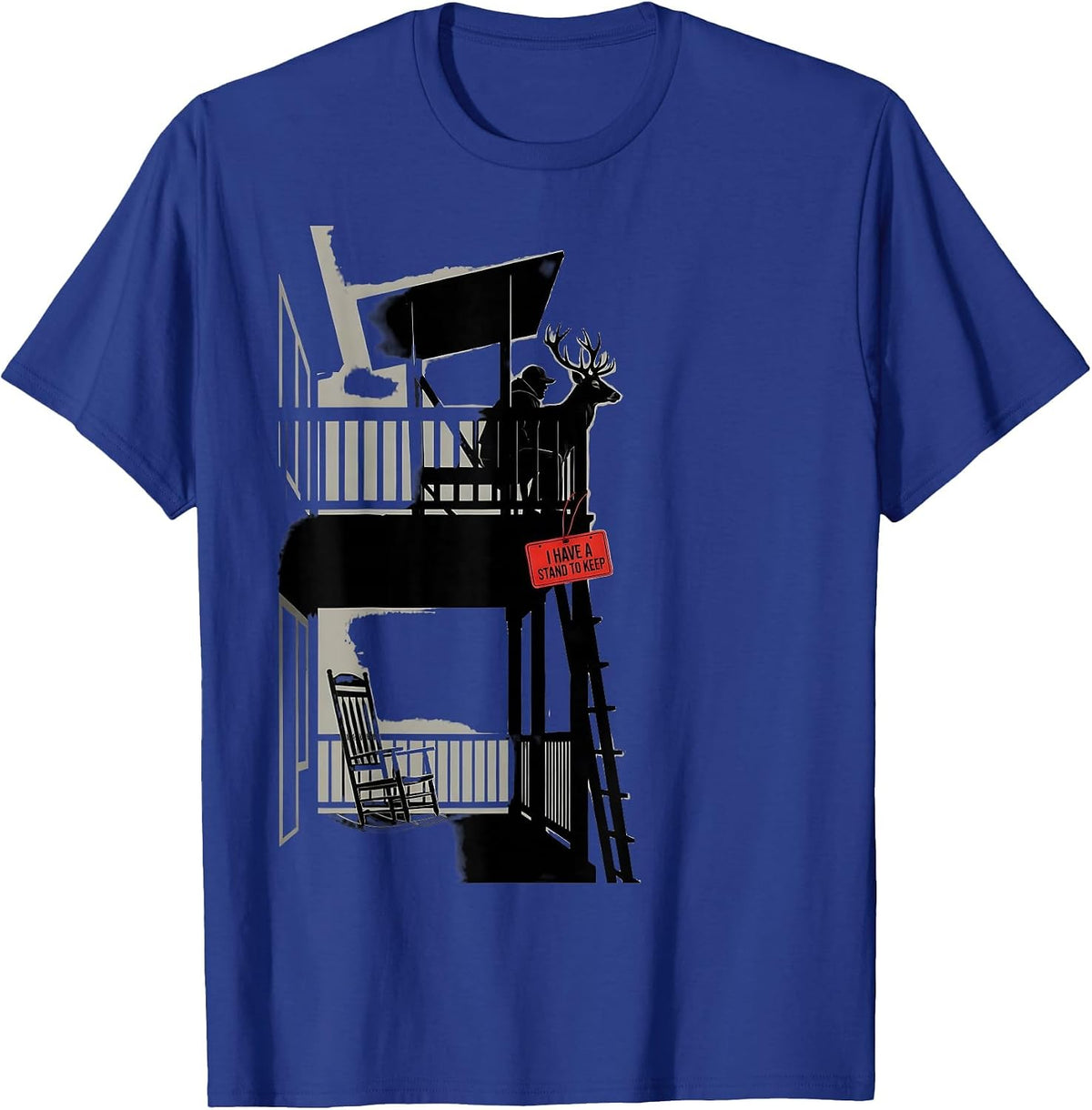 I Have A Stand To Keep Funny Deer Hunting Dad Humor T-Shirt - Royal Blue