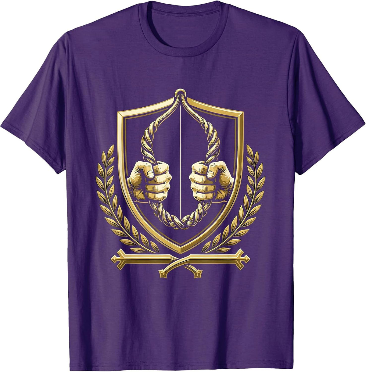 Physical Therapy Resistance Band Graphic T-Shirt - Purple