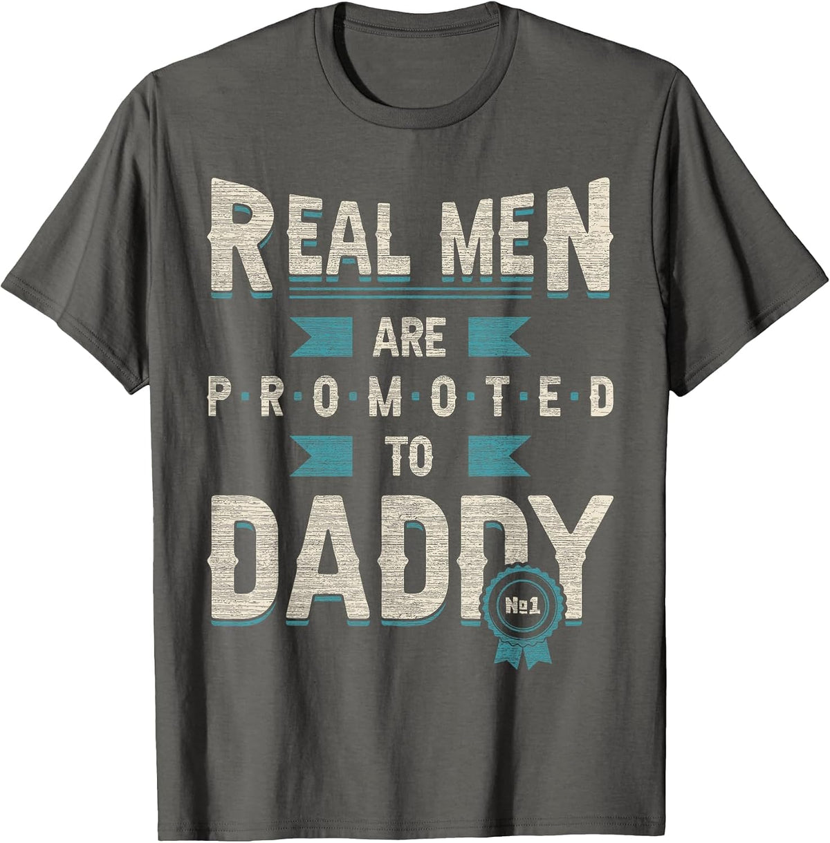 for dad for Birth, New dad, Become a Father T-Shirt - Asphalt Grey