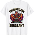 Men's Purging Tank Sergeant Funny Mardi Gras Crawfish Carnival T-Shirt - White