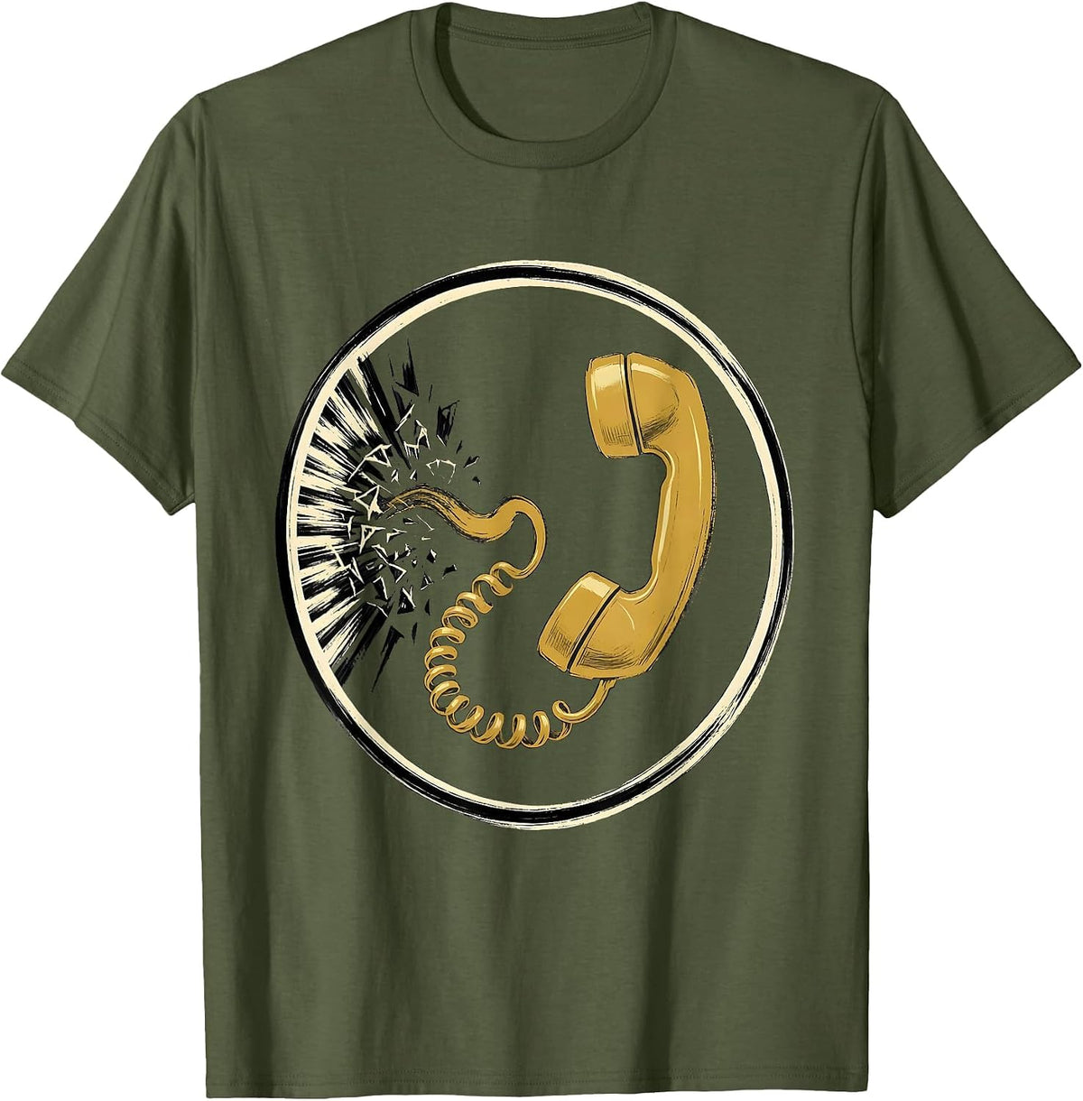 Men's Alarm Ray Dispatcher Tribute Showcard Style T-Shirt - Olive Green