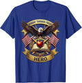 Monday Through Friday Hero Everyday Worker Design T-Shirt - Royal Blue