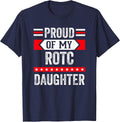 Proud of My ROTC Daughter Feeling Proud of ROTC Mom or Dad T-Shirt - Navy Blue