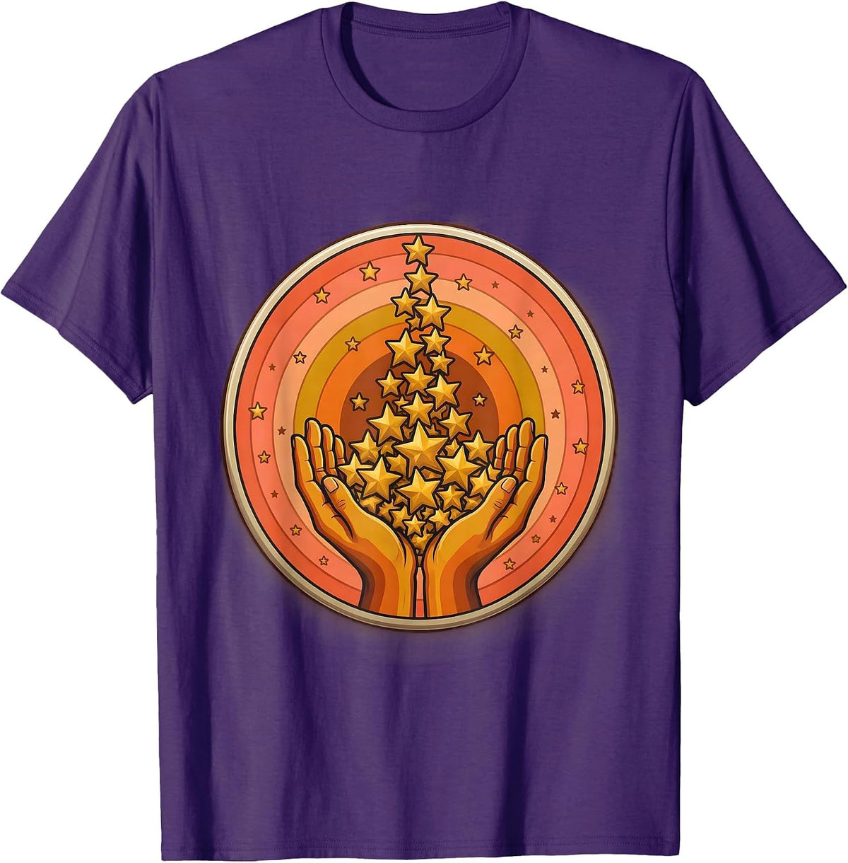 Special Education Teacher Catching Stars Gift T-Shirt - Purple