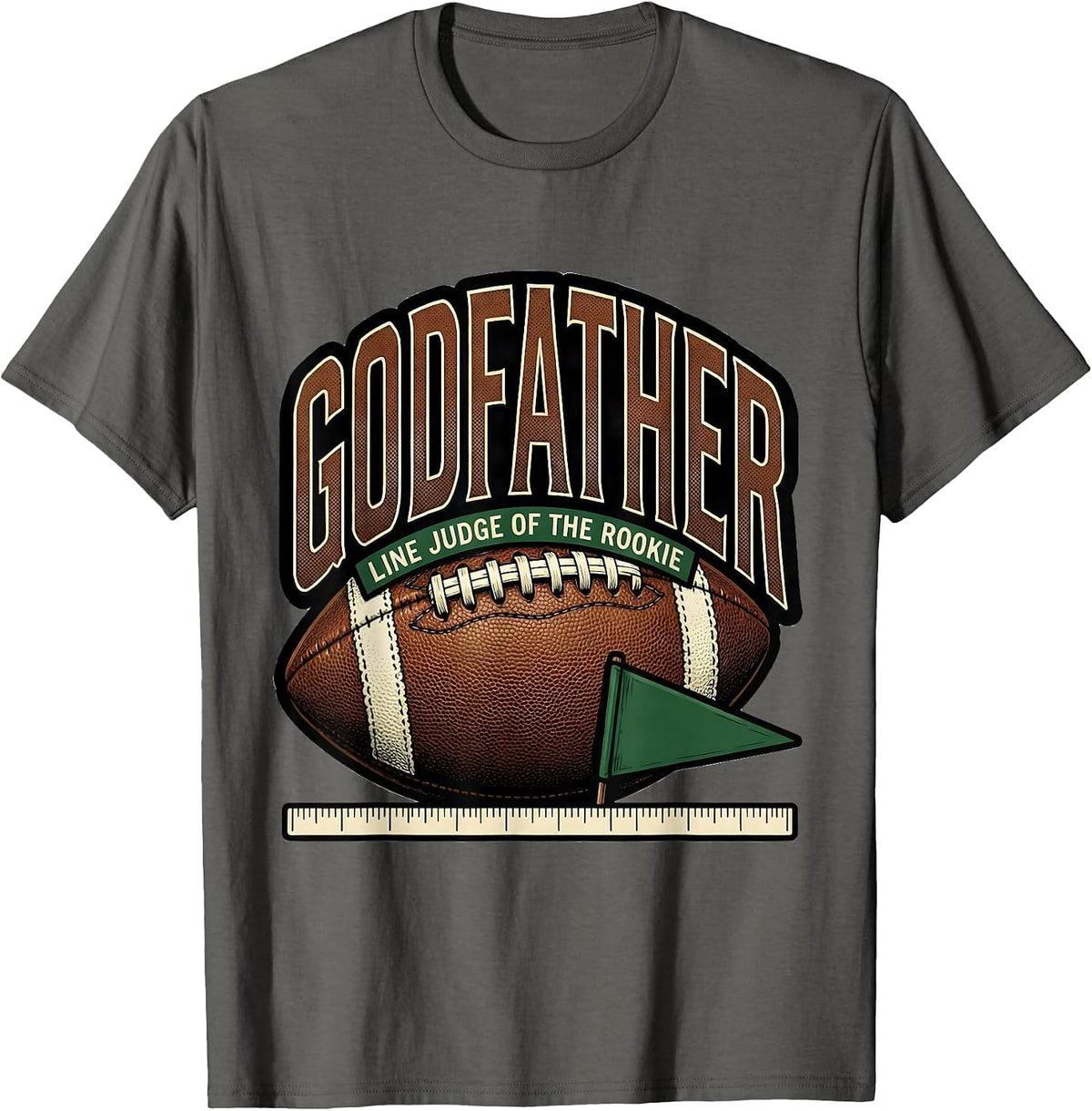 Godfather — Line Judge Of The Rookie First Birthday Boy T-Shirt - Asphalt Grey