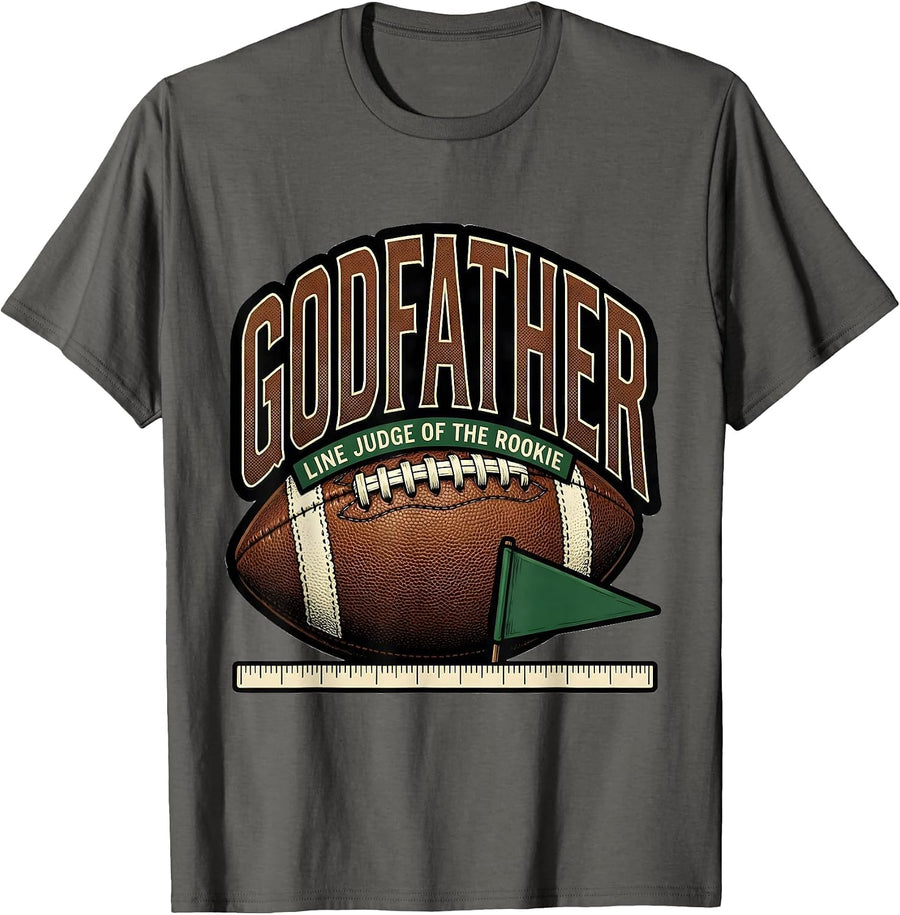 Godfather — Line Judge Of The Rookie First Birthday Boy T-Shirt - Asphalt Grey