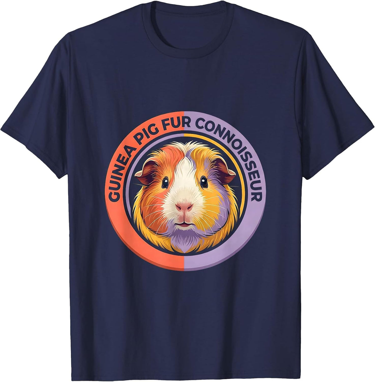 Men's Guinea Pig Fur Connoisseur Funny Cavy Lover Owner Gift T-Shirt - Navy Blue