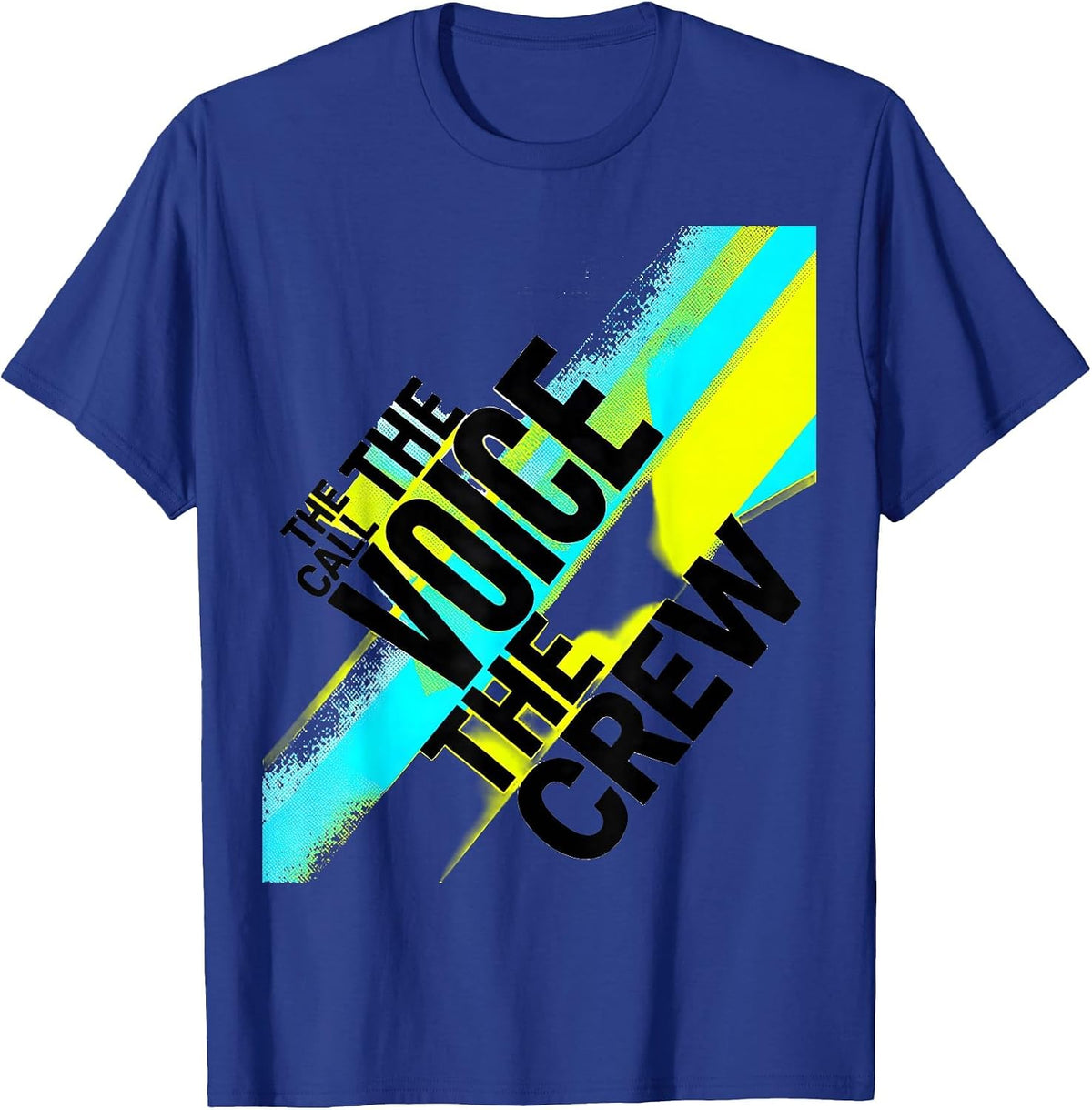 Men's The Call The Voice The Crew First Responder Tribute Flag T-Shirt - Royal Blue