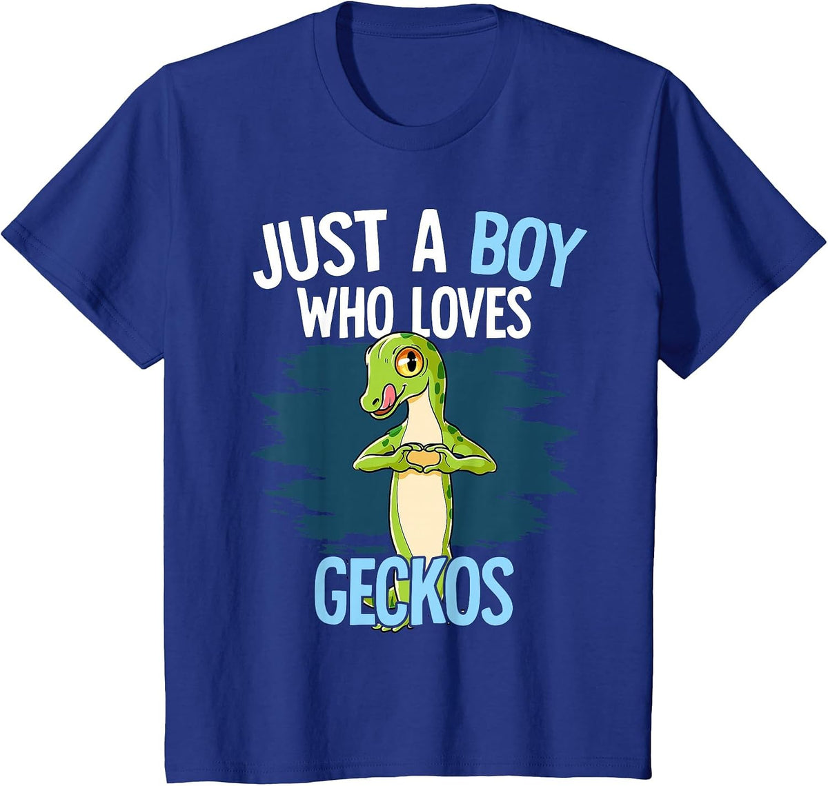 Just A Boy Who Loves Geckos Gecko T-Shirt - Royal Blue
