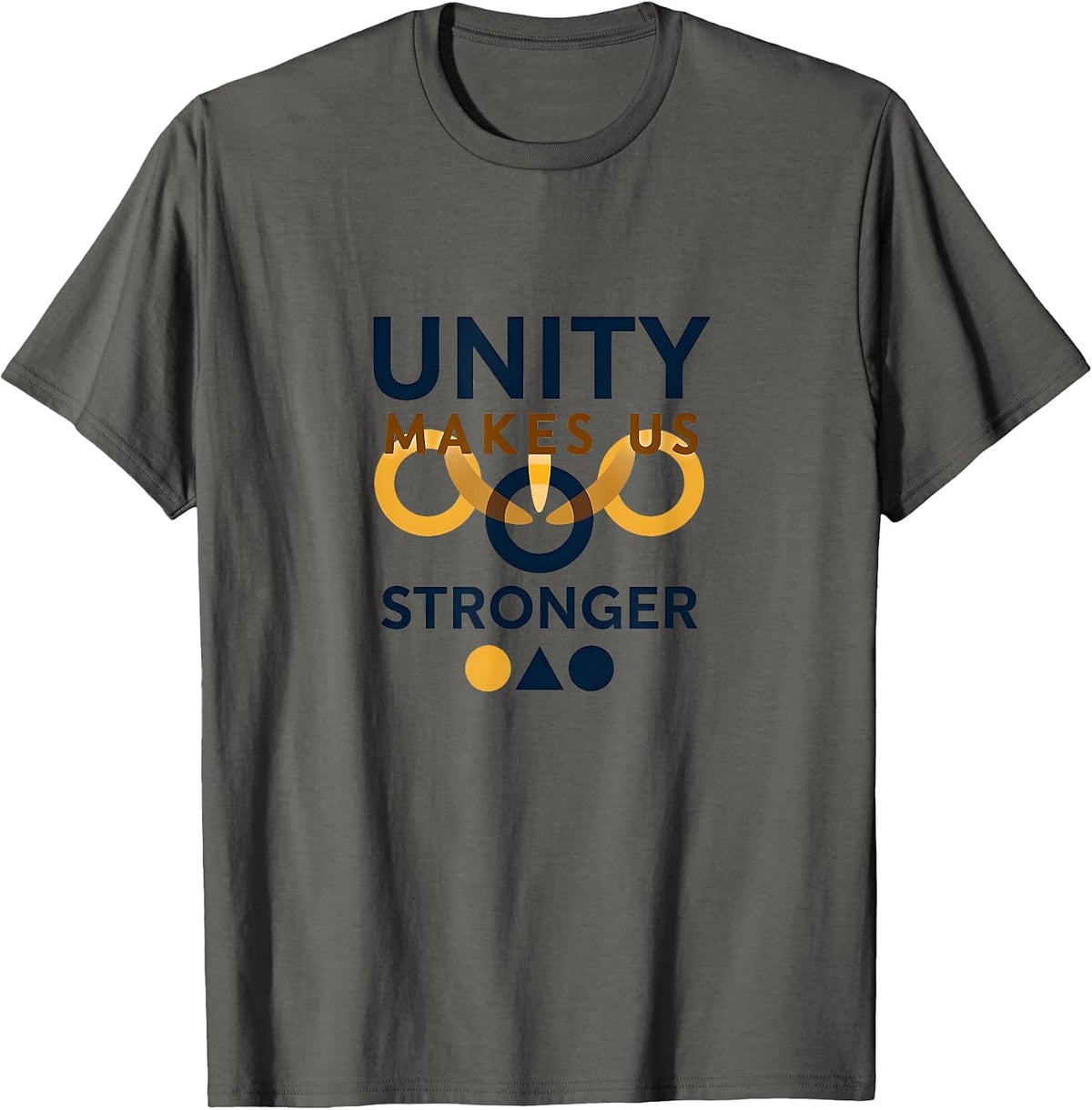 Unity Makes Us Stronger Inauguration Design T-Shirt - Asphalt Grey