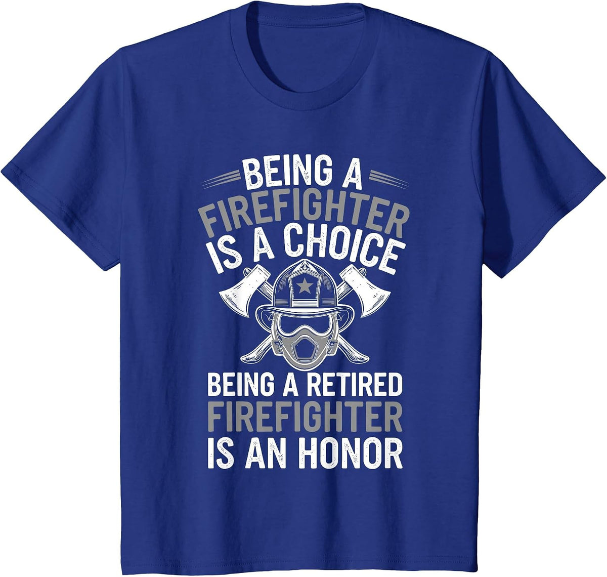 Cool Firefighter Design for Men Women Firemen Firefighter T-Shirt - Royal Blue