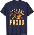 CORE AND PROUD Union Strong Skilled Worker Labor Pride T-Shirt - Navy Blue
