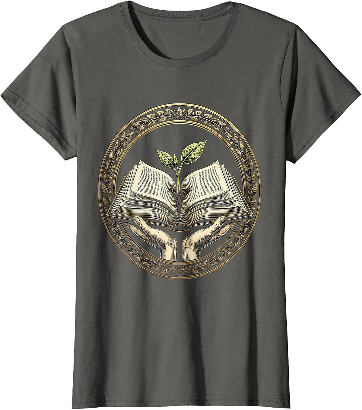 Women's Special Education Teacher Growing Minds Gift T-Shirt - Asphalt Grey