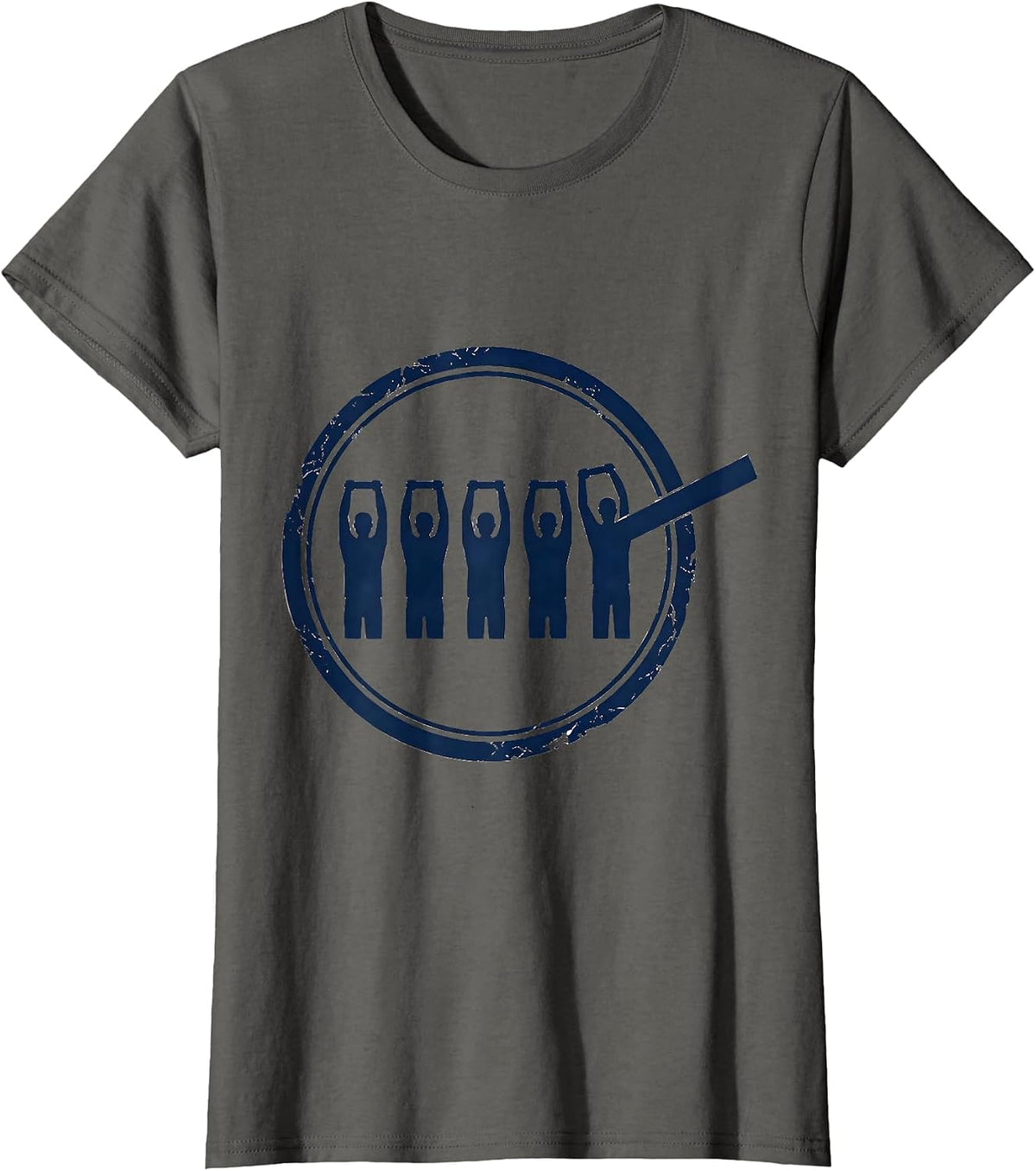 Women's Resistance Bands PT Groovy Physical Therapy Emblem T-Shirt - Asphalt Grey
