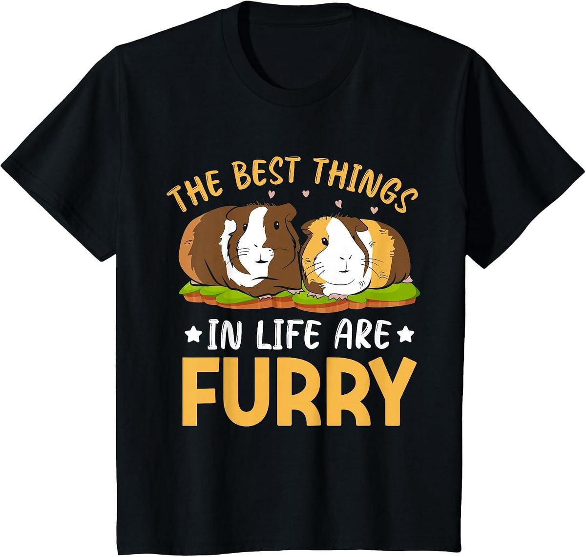 The Best Things in Life are Furry T-Shirt - Black