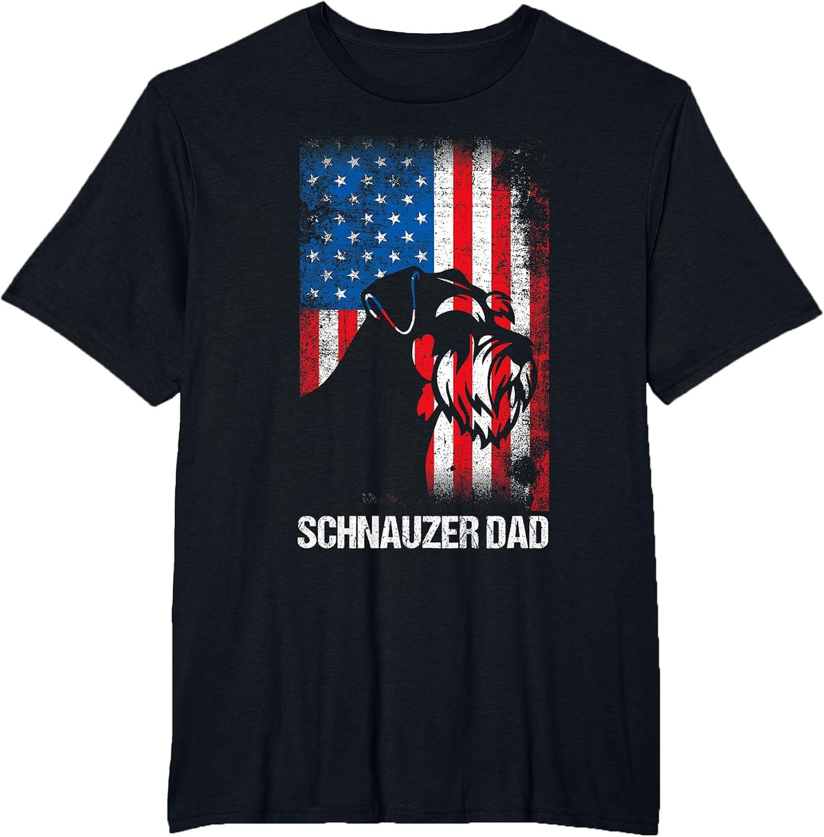 Schnauzer Dad T-Shirt - Black
