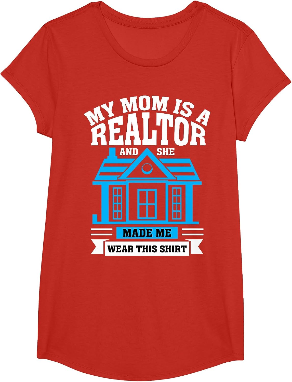Real Estate Agent My MOM is A Realtor T-Shirt - Girls Red