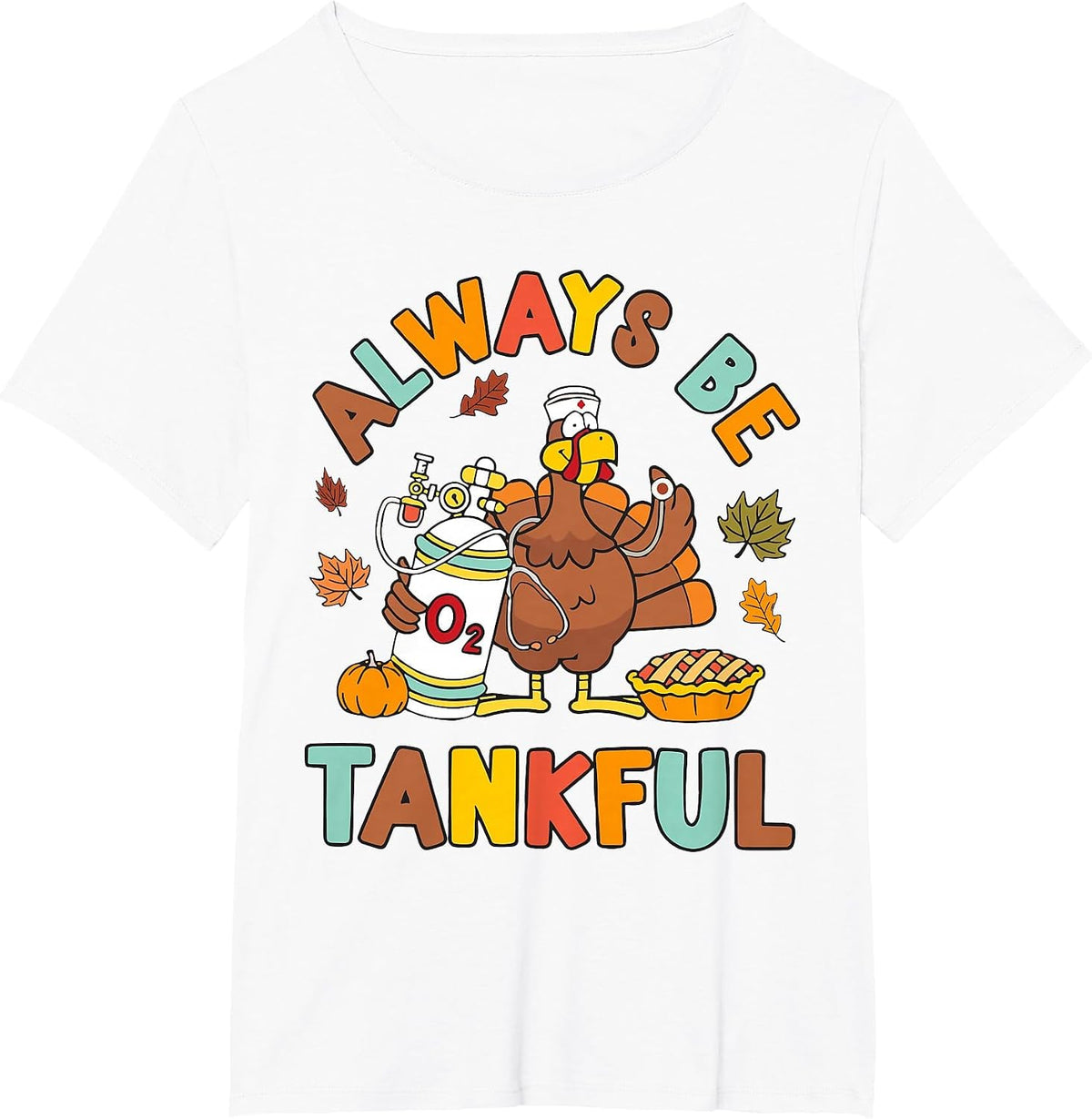 Respiratory Therapist Thanksgiving Nurse Autumn Fall Turkey T-Shirt - White