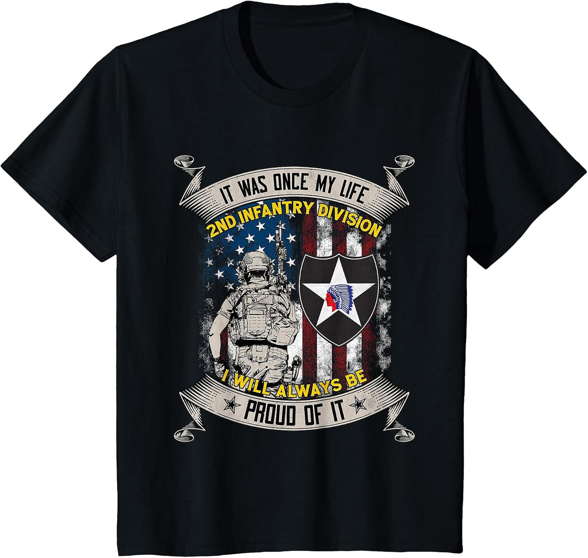 2nd Infantry Division Veteran Camp Humphreys South Korea Tee T-Shirt - Black