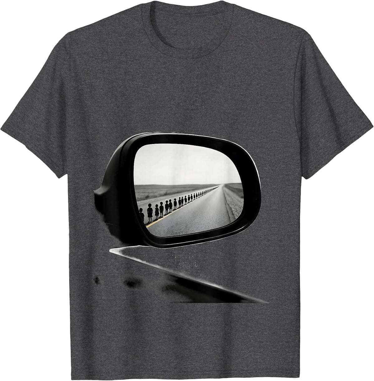 Men's School Bus Driver Minimalist Driver Humor T-Shirt - Dark Heather Grey
