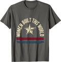 Women Built This World Labor Day Graphic T-Shirt - Asphalt Grey