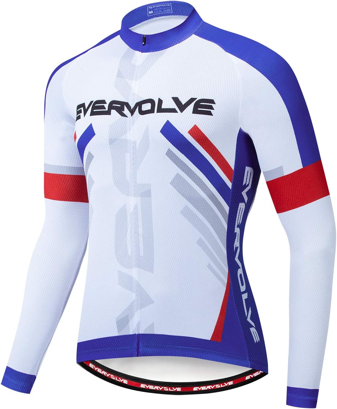 Evervolve Men's Long Sleeve Cycling Jersey Soft Bicycle Jacket Biking Clothes - Steady