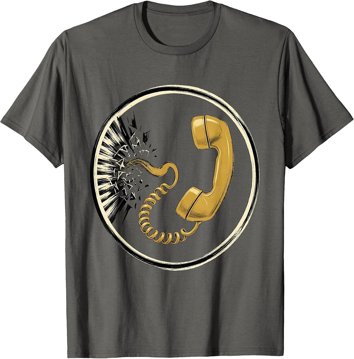 Men's Alarm Ray Dispatcher Tribute Showcard Style T-Shirt - Asphalt Grey