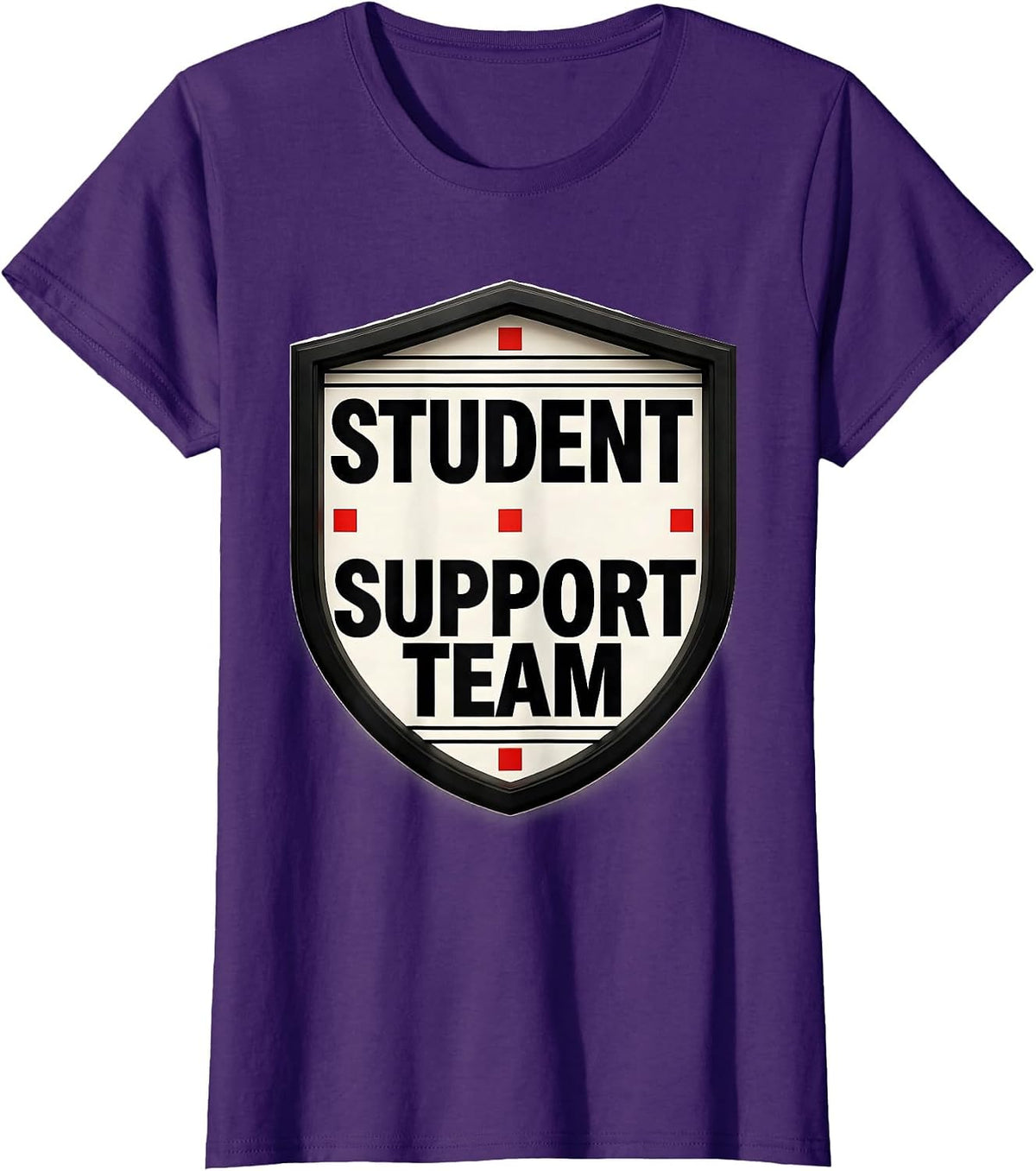 Women's Student Support Team School Support Staff Appreciation Squad T-Shirt - Purple