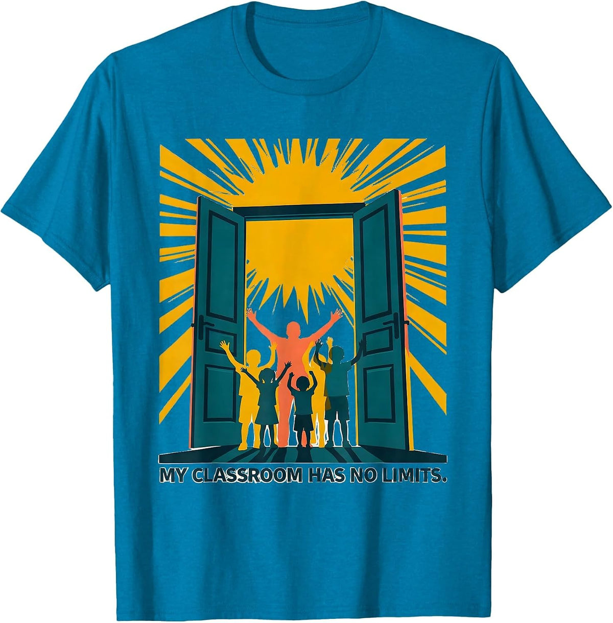 My Classroom Has No Limits Special Education Teacher T-Shirt - Sapphire Blue