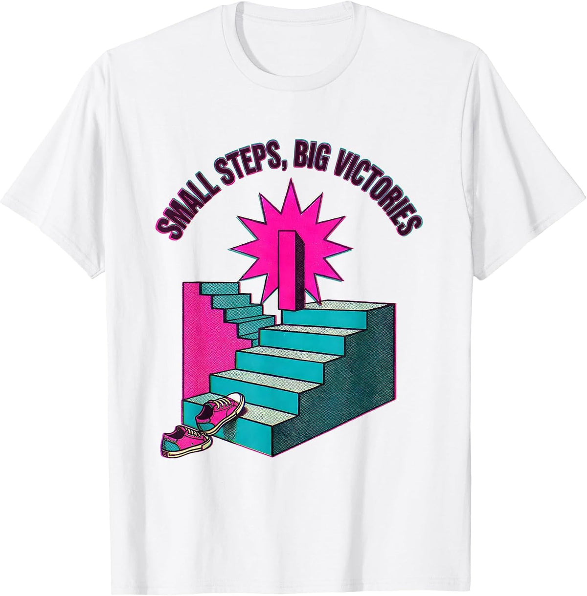 Men's Small Steps Big Victories Special Education Teacher T-Shirt - White
