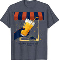Happy Labor Day Cousin Patriotic Americana Celebration T-Shirt - Heather Blue
