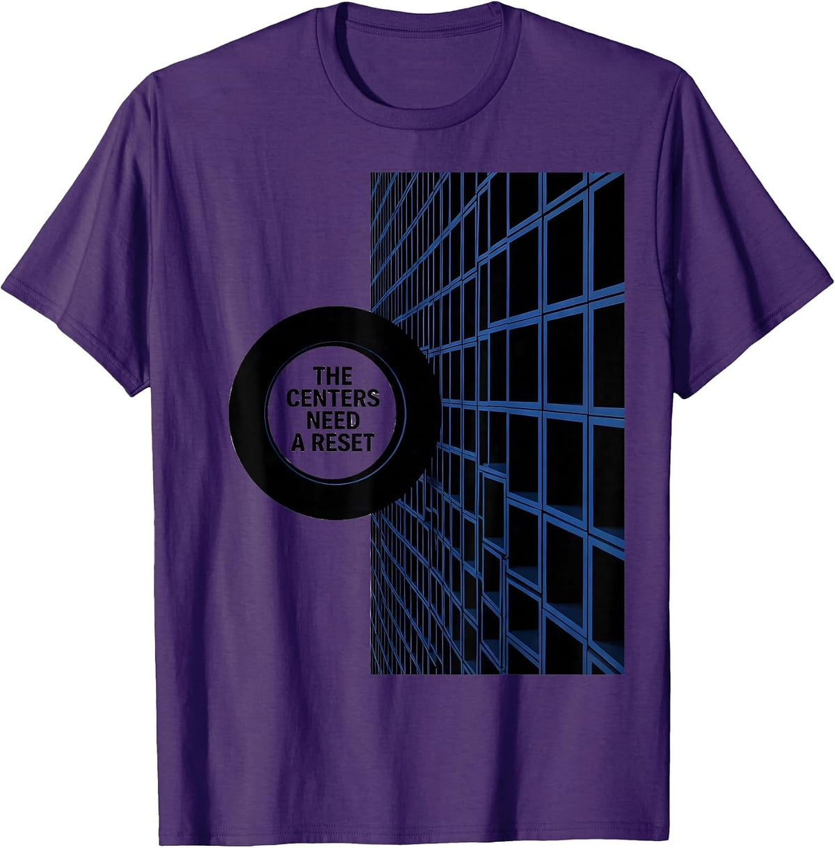 Men's The Centers Need A Reset Funny Teacher Humor Gift T-Shirt - Purple