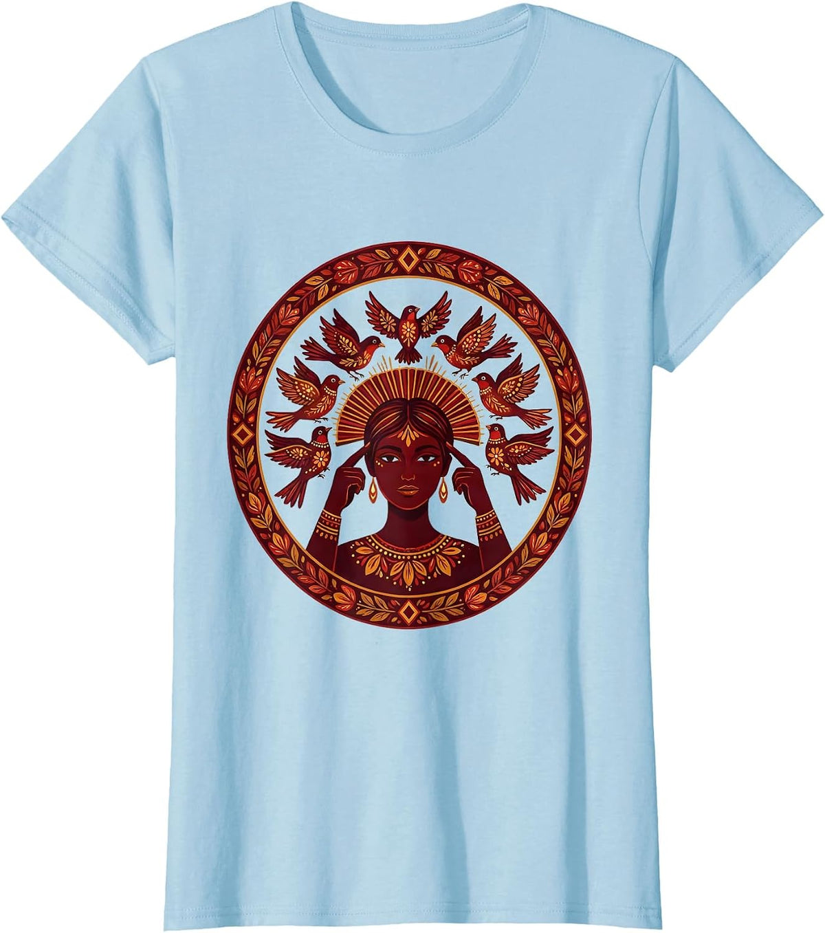 Autism Awareness Minds Set Free Flying Birds T-Shirt - Baby Blue
