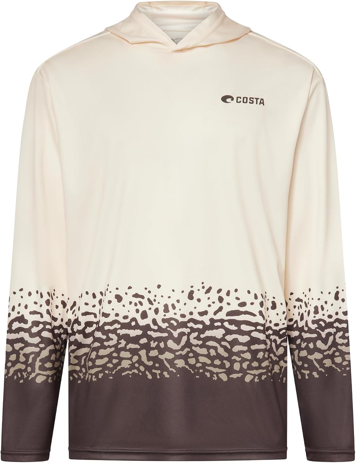 Costa Del Mar Men's Technical Hood Graphic Fishskins T-Shirt - Northern Pike Print