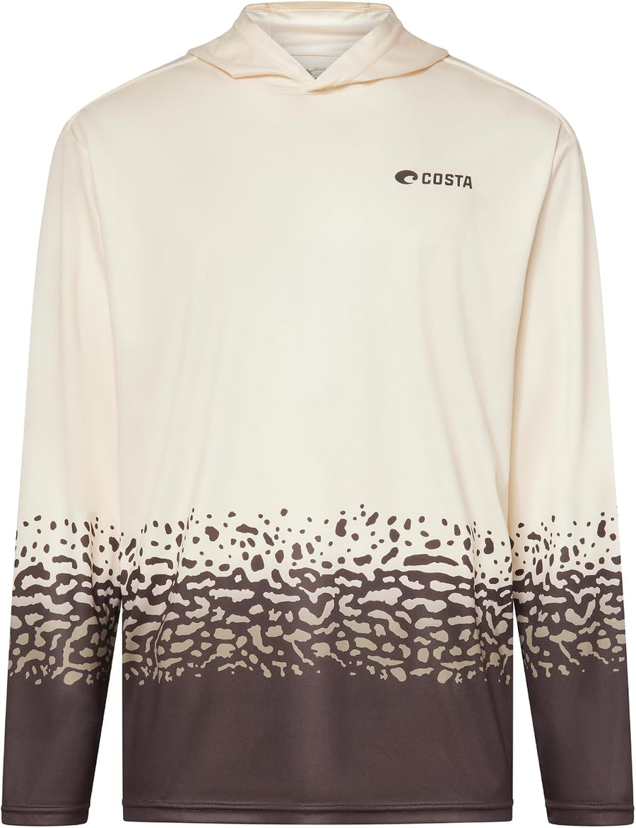 Costa Del Mar Men's Technical Hood Graphic Fishskins T-Shirt - Northern Pike Print