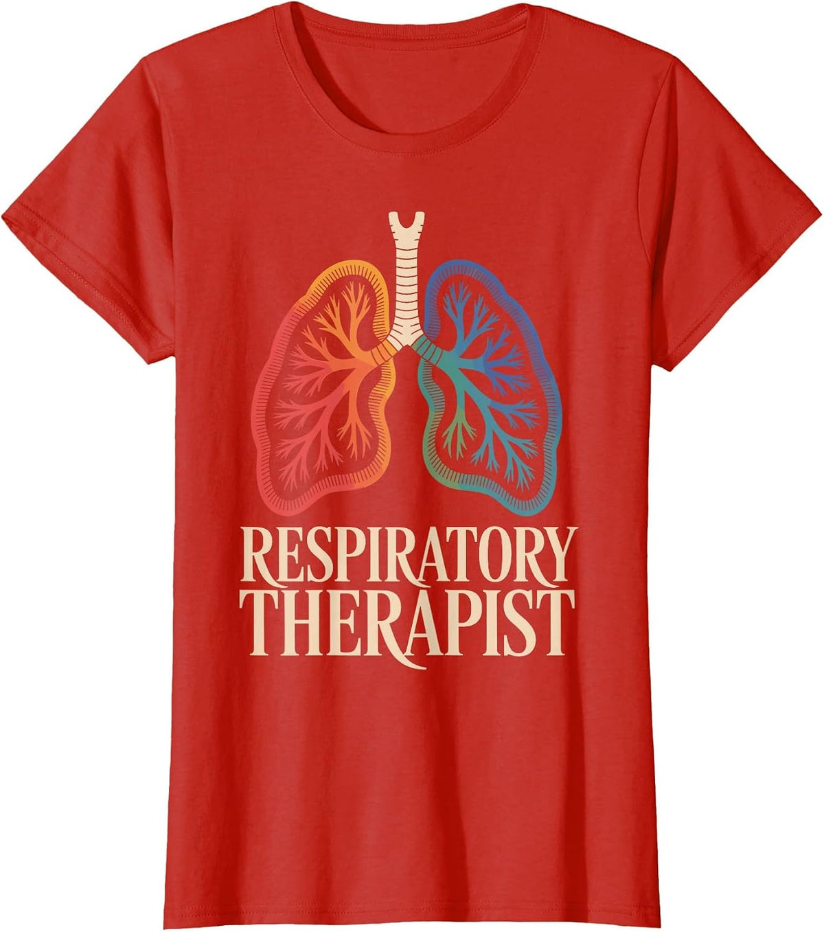 Respiratory Therapist RT Respiratory Therapy T-Shirt - Red