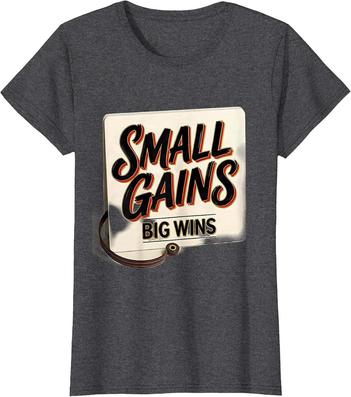 Women's Small Gains, Big Wins Occupational Therapy Physical Therapy T-Shirt - Dark Heather Grey