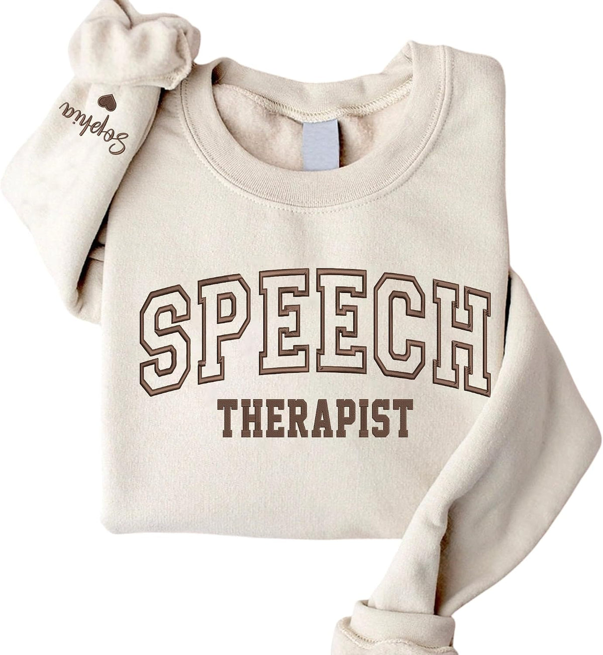 Personalized Profession Embroidered Sweatshirt, Custom Gifts for Nurse, Professors - Speech Therapy