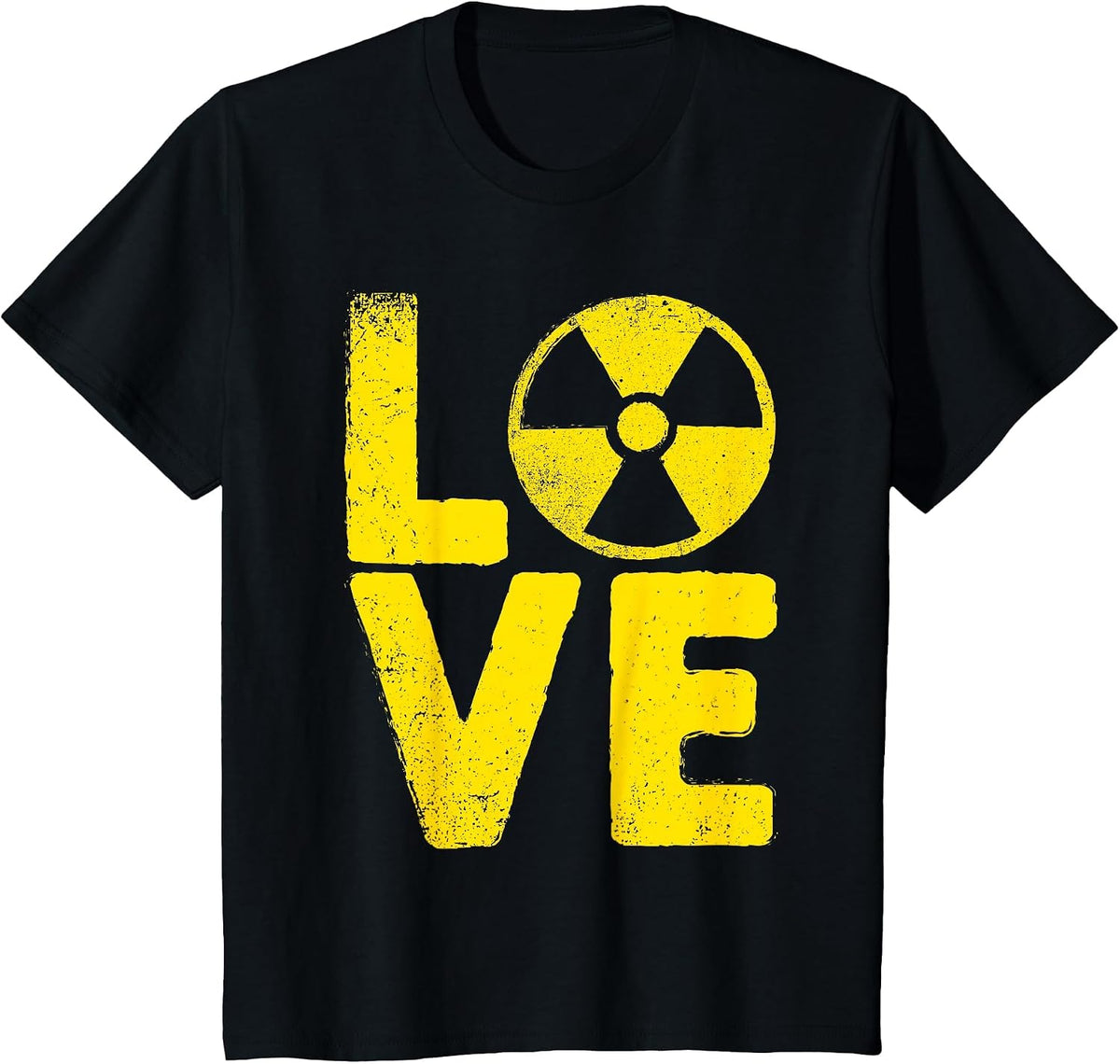 Funny Nuclear Men Women Radioactive Hazard Rad Tech Lovers T-Shirt - Black
