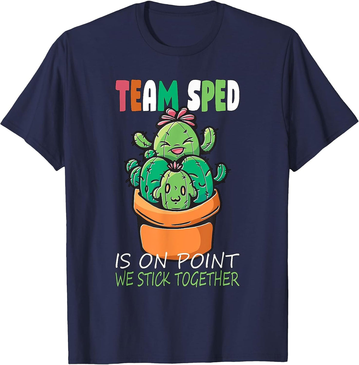 Special Education Teacher Team SPED is on Point T-Shirt - Navy Blue